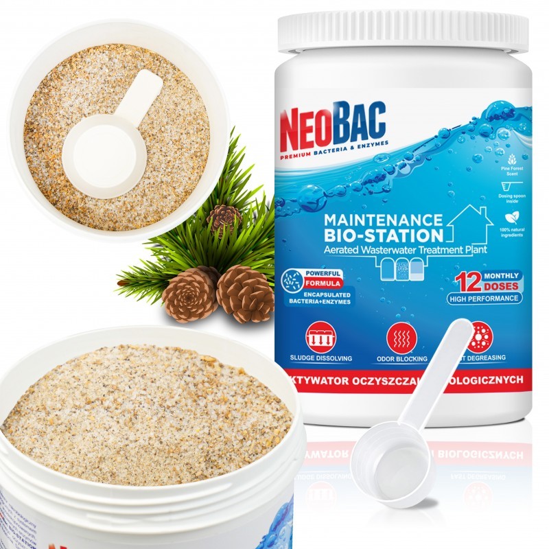NeoBac BIO-STATION MAINTENANCE Bakterie do oczyszczalni biologicznej 1kg