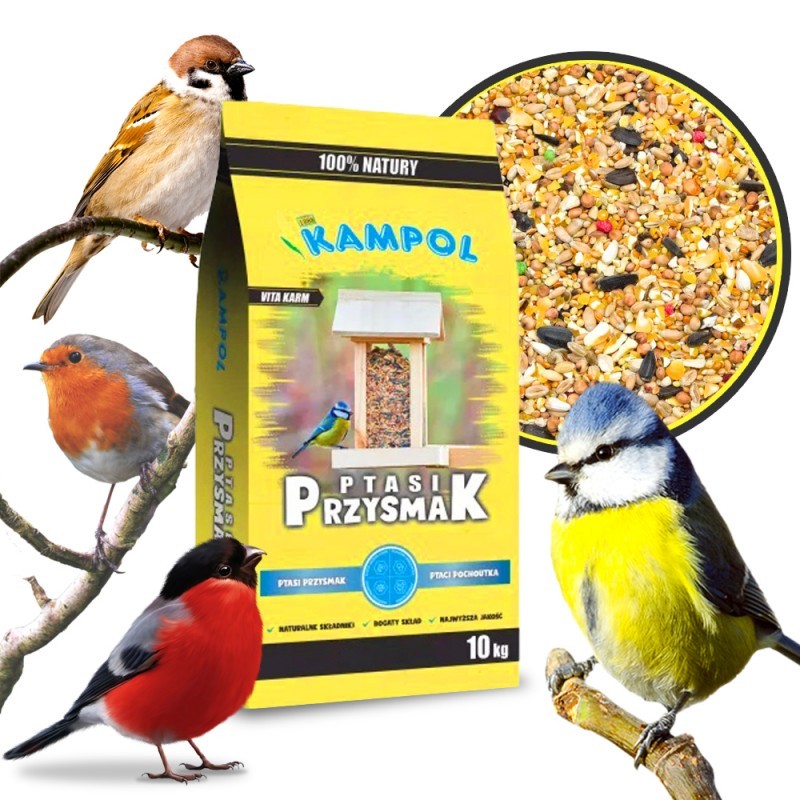 Ptasi przysmak pasza dla ptaków ziarna dla ptaków dzikich worek 10 kg